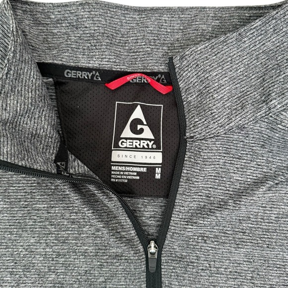 Gerry Men's‎ Medium 1/4 Zip Pullover Performance Golf Shirt Gray Activewear - Picture 3 of 5